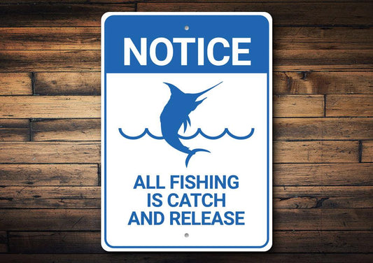 Notice Fishing Sign