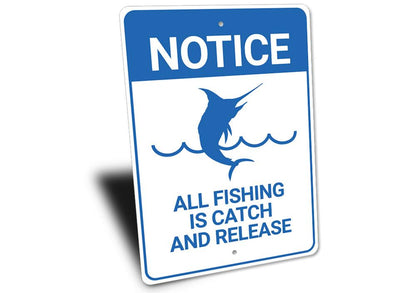 Notice Fishing Sign