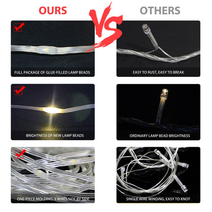 Outdoor Solar Copper Wire Light String Christmas Festival Decorations