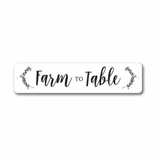 Farm to Table Sign
