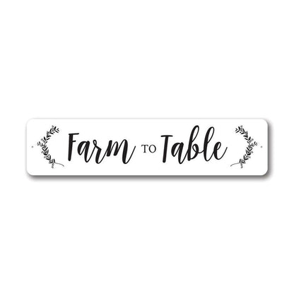 Farm to Table Sign