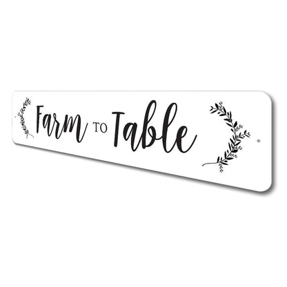 Farm to Table Sign