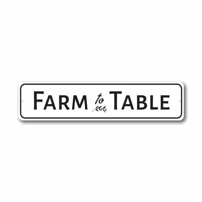 Farm To Table Kitchen Sign