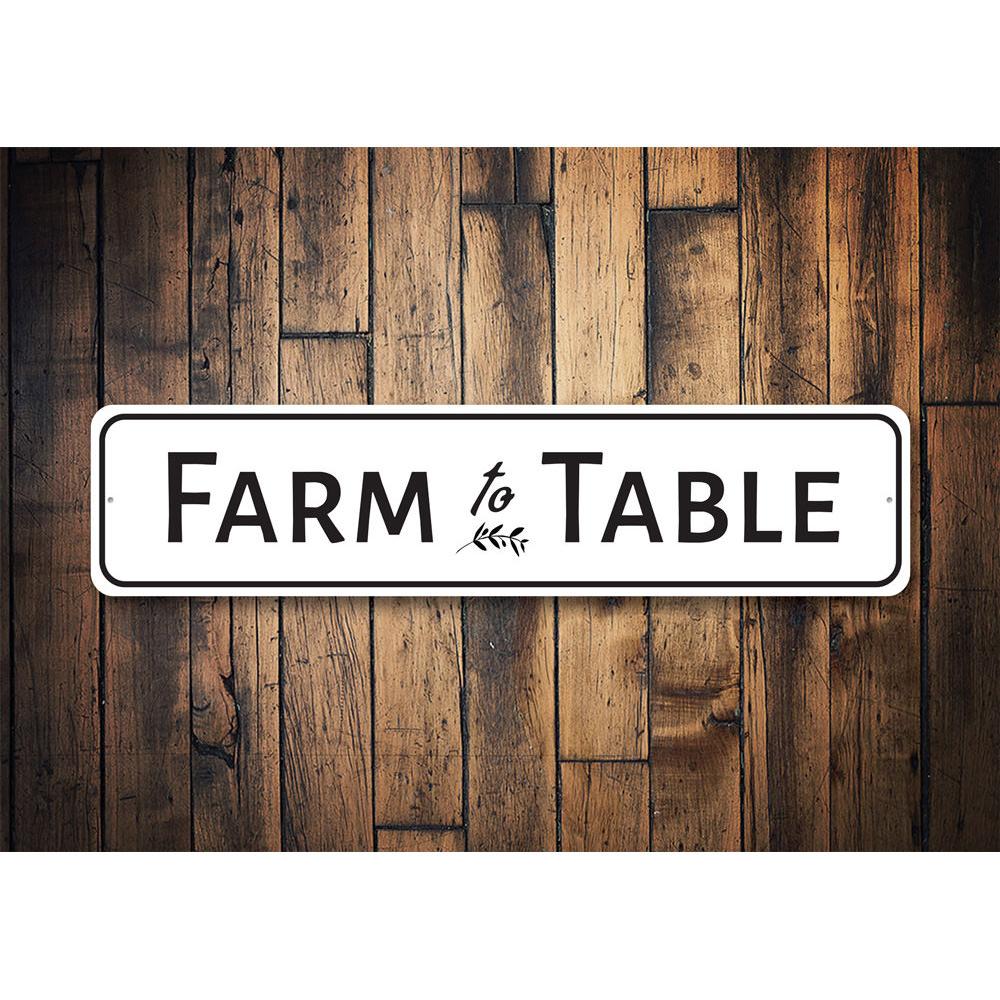 Farm To Table Kitchen Sign