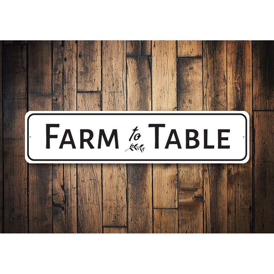 Farm To Table Kitchen Sign