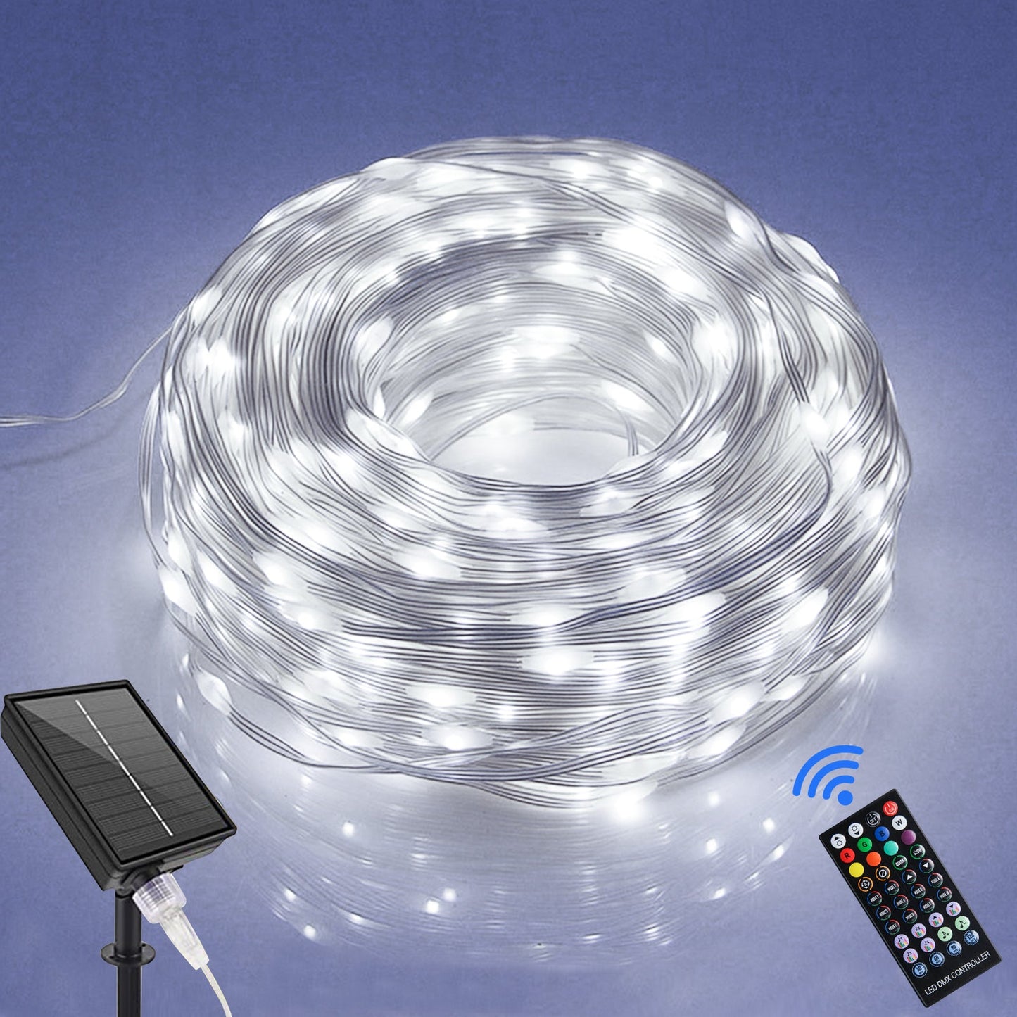 Outdoor Solar Copper Wire Light String Christmas Festival Decorations