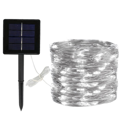 Outdoor Solar Copper Wire Light String Christmas Festival Decorations