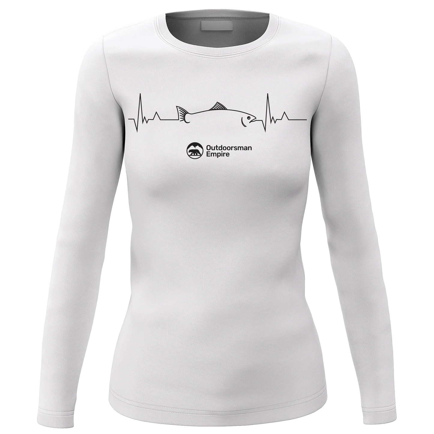 Fishing Cardiogram Women Long Sleeve Shirt