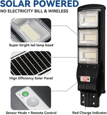 LANGY 90W solar street light 9000 lumens