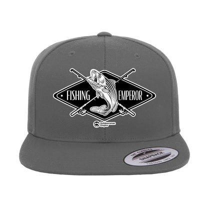 Fishing Emperor v2 Embroidered Flat Bill Cap