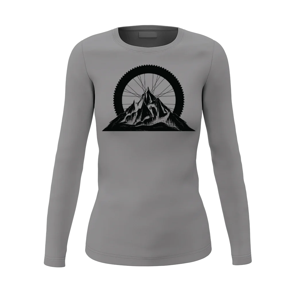 Mountain Tires Women Long Sleeve Shirt