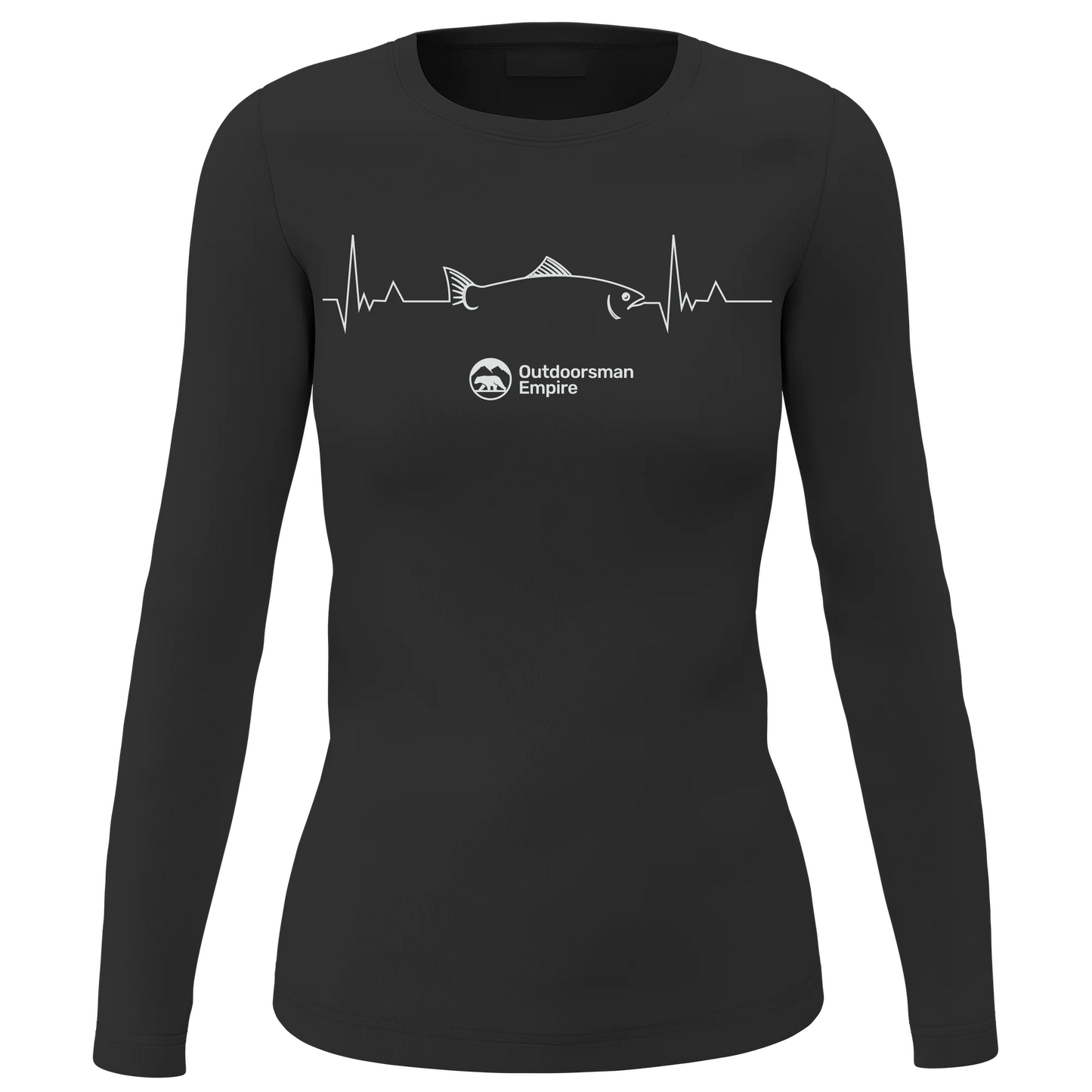 Fishing Cardiogram Women Long Sleeve Shirt