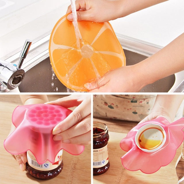 Cartoon Silicone Wrap Microwave Heating Lid Food