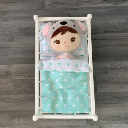 Dolls Pram or Cradle Bedding Set