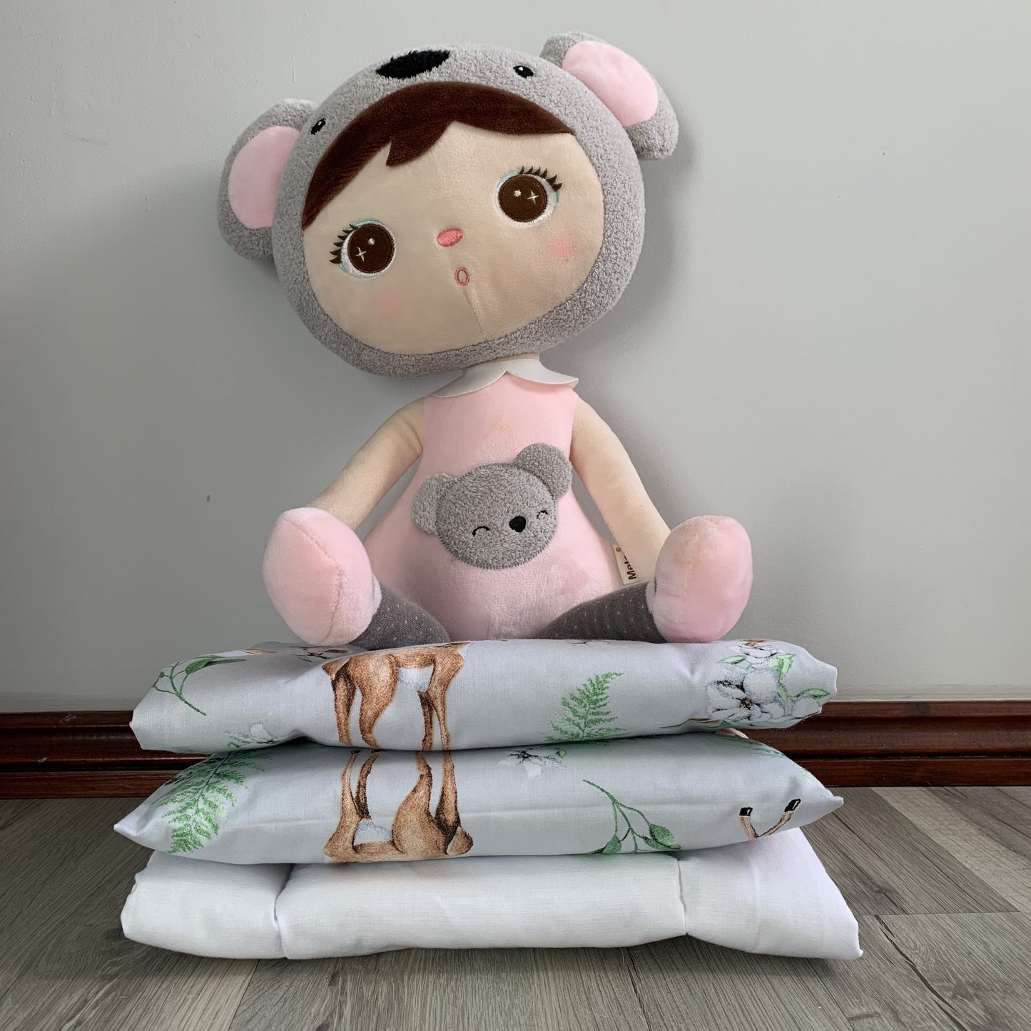 Dolls Pram or Cradle Bedding Set