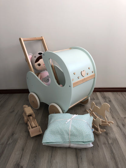 Dolls Pram or Cradle Bedding Set