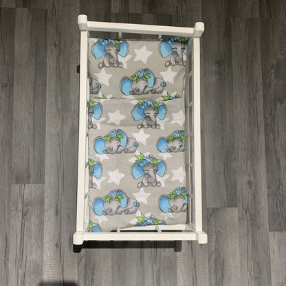 Dolls Pram or Cradle Bedding Set