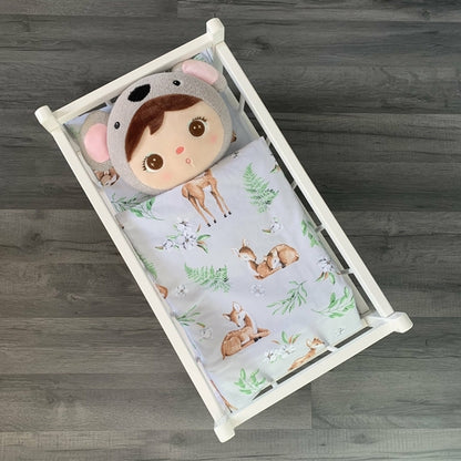 Dolls Pram or Cradle Bedding Set
