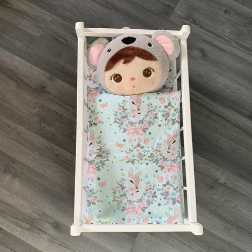 Dolls Pram or Cradle Bedding Set