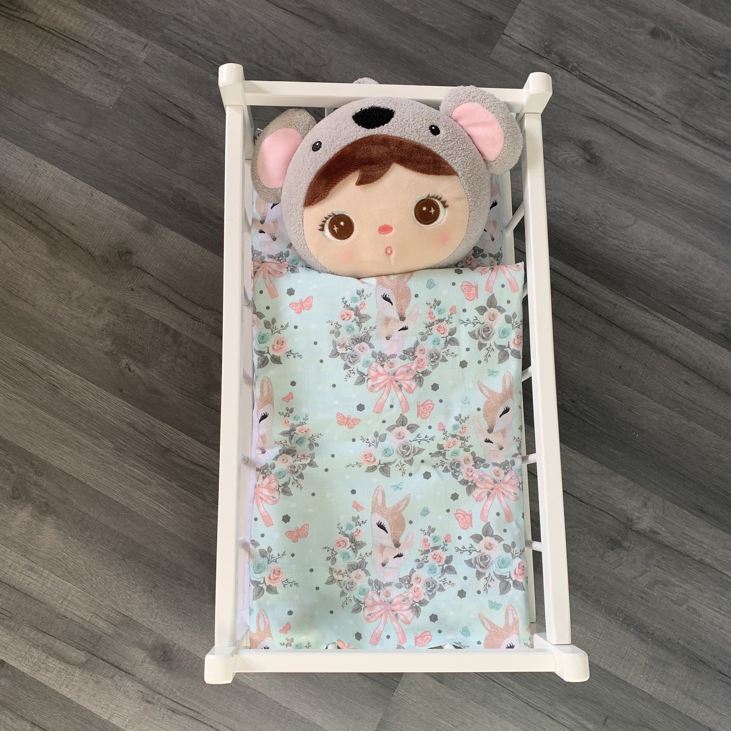 Dolls Pram or Cradle Bedding Set