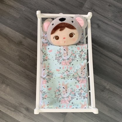 Dolls Pram or Cradle Bedding Set