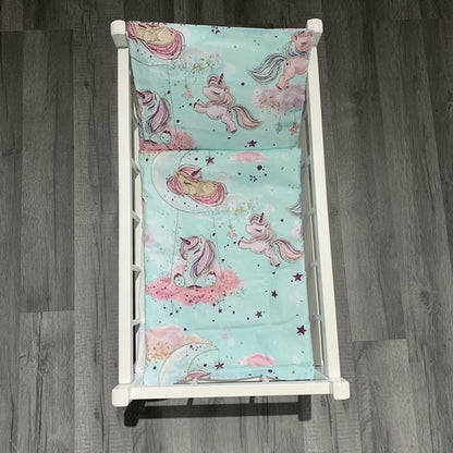 Dolls Pram or Cradle Bedding Set