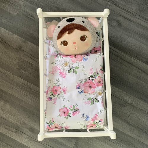 Dolls Pram or Cradle Bedding Set