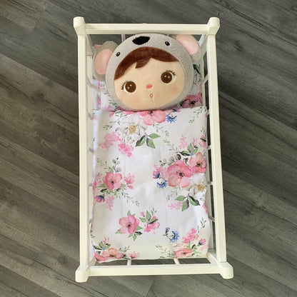 Dolls Pram or Cradle Bedding Set