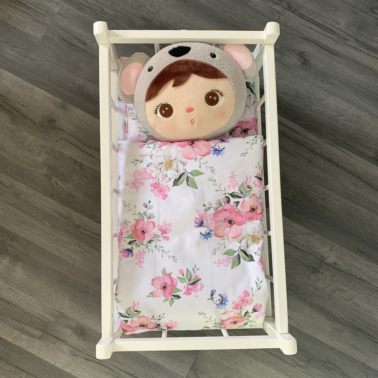 Dolls Pram or Cradle Bedding Set