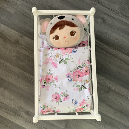 Dolls Pram or Cradle Bedding Set