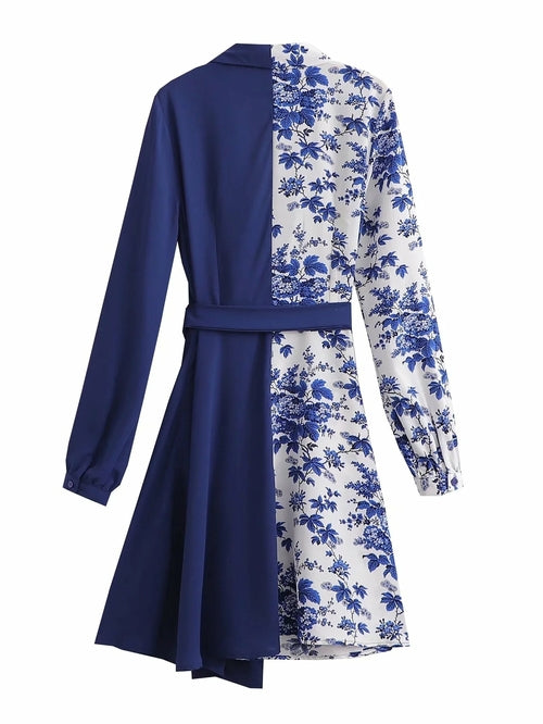 High Fashion Belt Autumn Winter Shirt Dresses