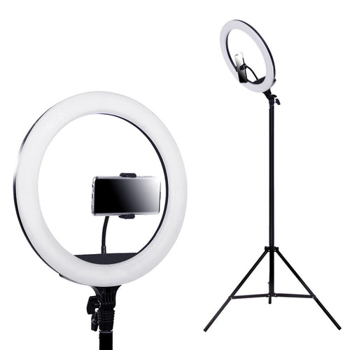 Embellir 14" LED Ring Light 5600K 3000LM Dimmable Stand MakeUp Studio