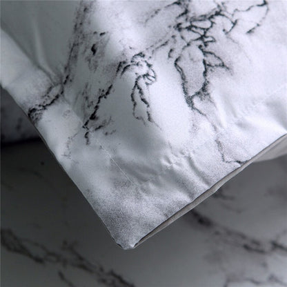 FAMIFUN Marble Pattern Bedding Sets Duvet Cover