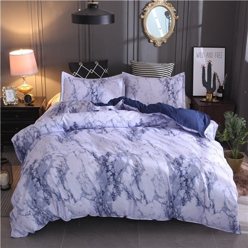 FAMIFUN Marble Pattern Bedding Sets Duvet Cover