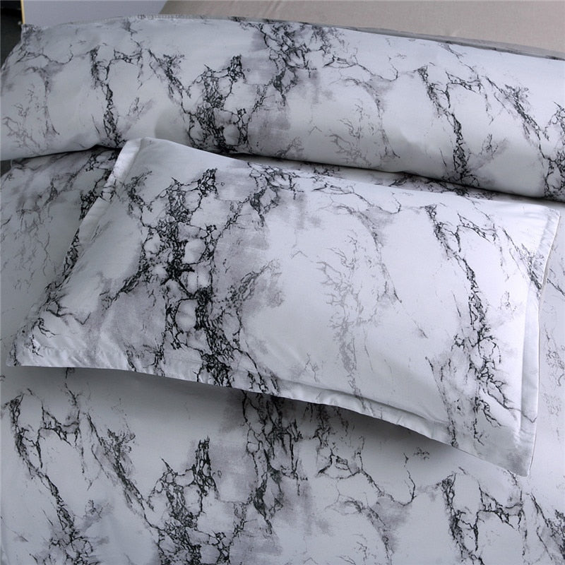 FAMIFUN Marble Pattern Bedding Sets Duvet Cover