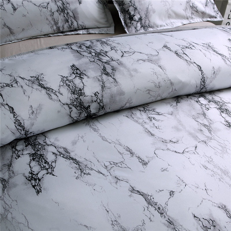 FAMIFUN Marble Pattern Bedding Sets Duvet Cover