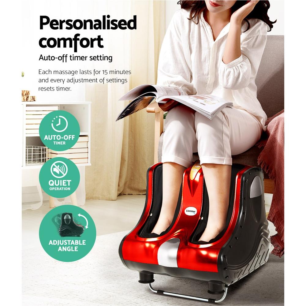 Livemor Foot Massager Shiatsu Ankle Calf Leg Massagers Circulation