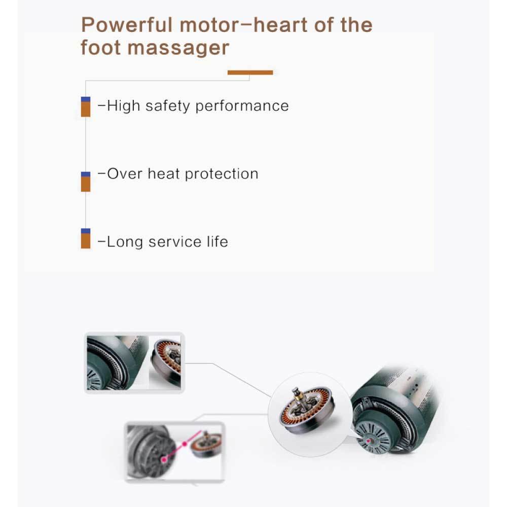 Foot Massager Machine Gold 3D Shiatsu Heat Kneading Pressing Relax