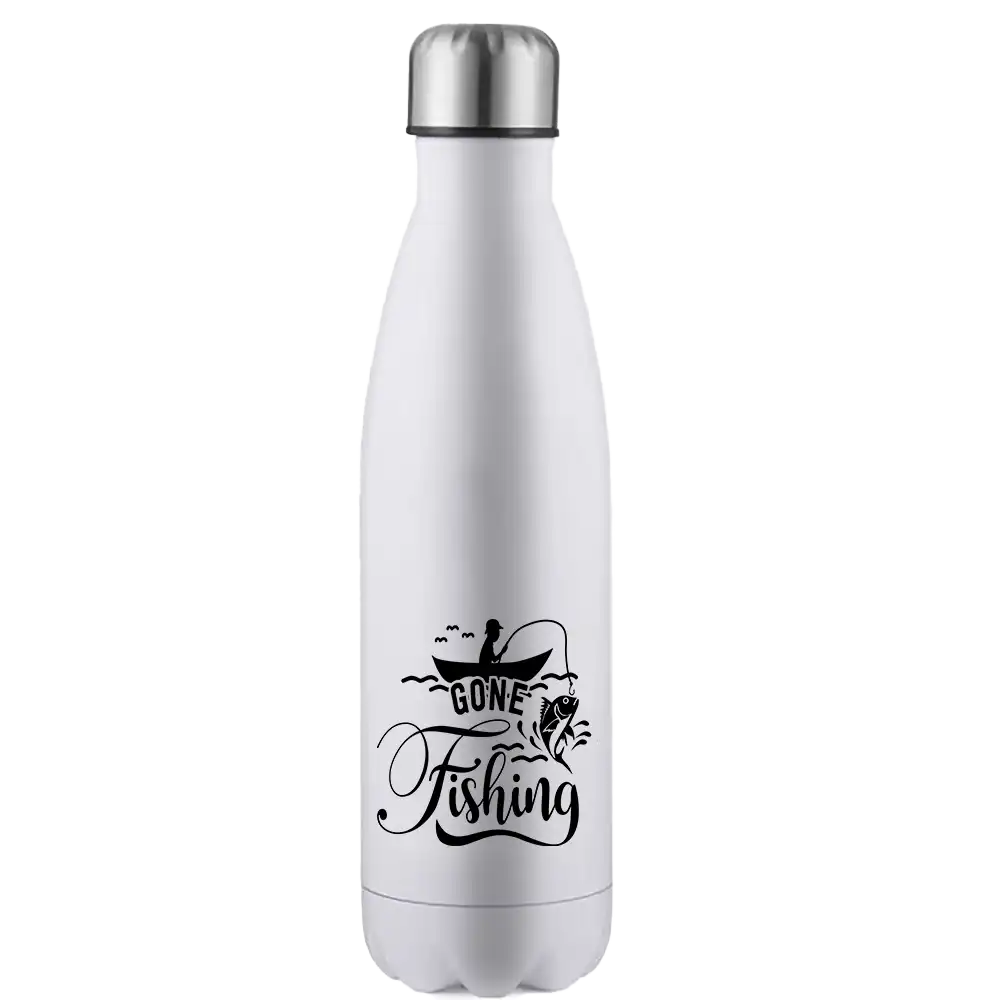 Gone Fishing 17oz Stainless Water Bottle