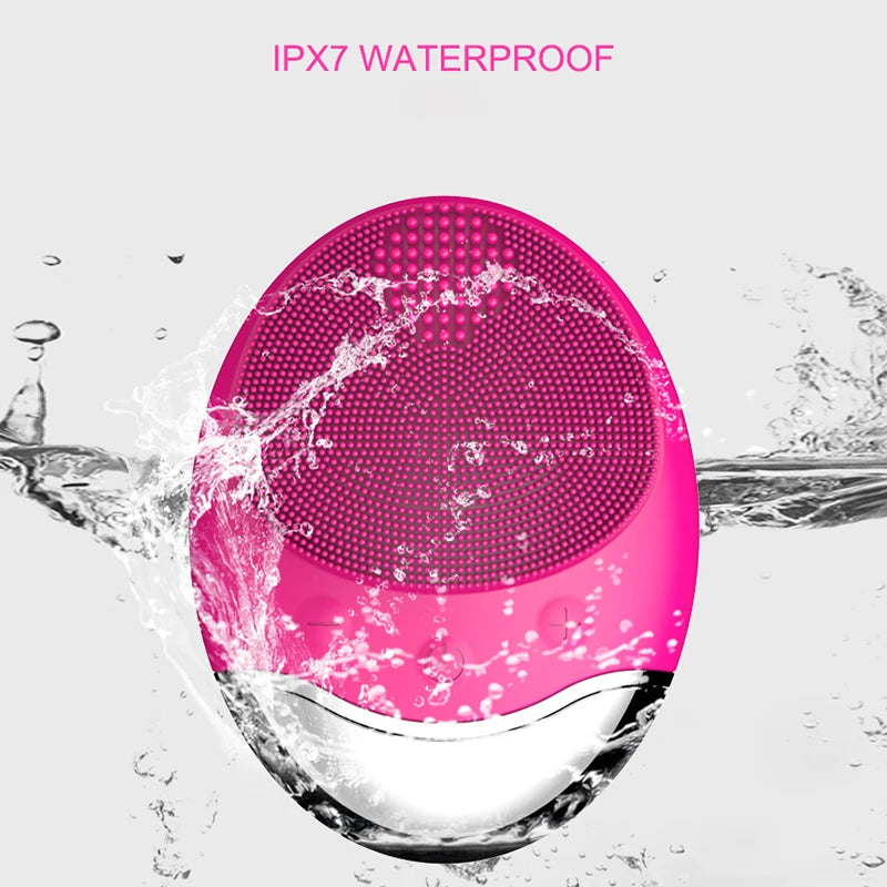 Electric Face Cleaner Sonic Silicond Facial Cleansing Brush Electric