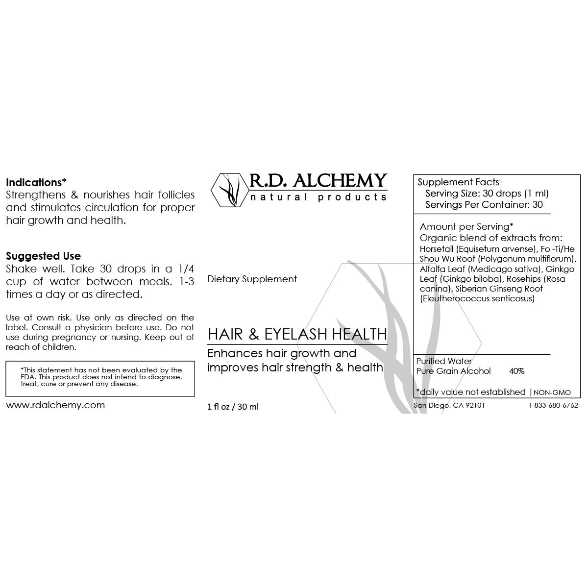 Hair Health & Eye Lash Extract