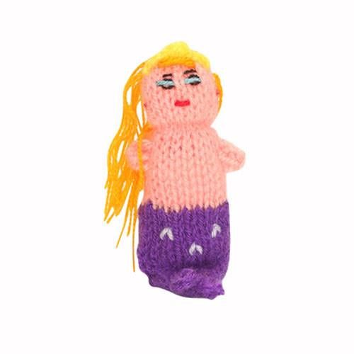 Little Mermaid Finger Puppet (purple)