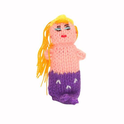 Little Mermaid Finger Puppet (purple)