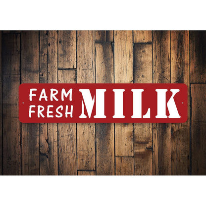 Farm Fresh Milk Street Sign