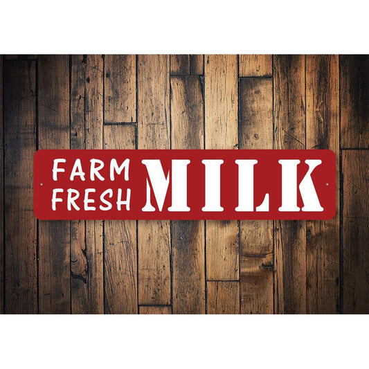 Farm Fresh Milk Street Sign