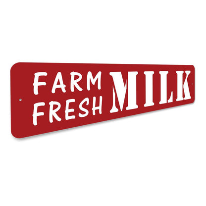 Farm Fresh Milk Street Sign