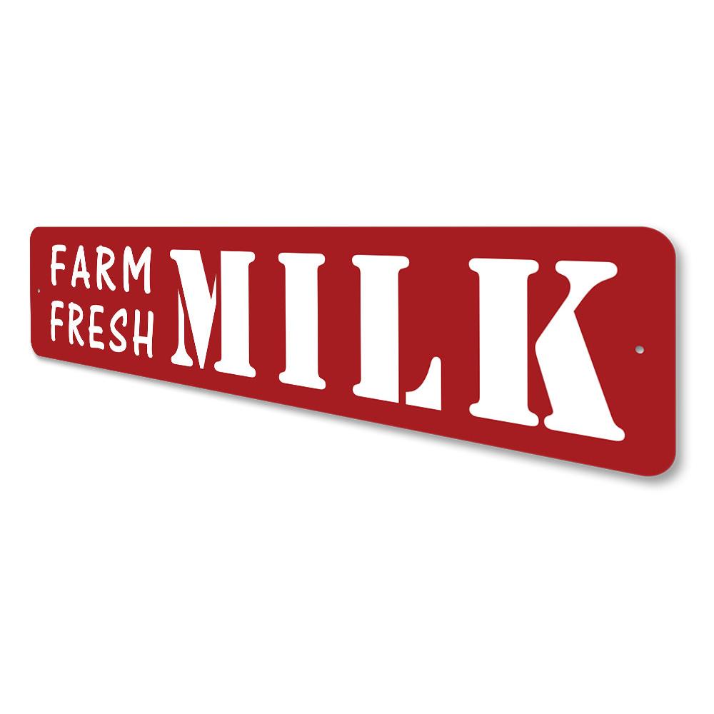Farm Fresh Milk Street Sign