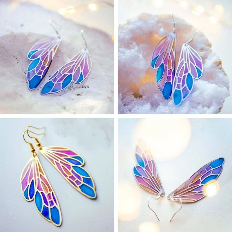 Fairy Butterfly Wings Drop Earrings