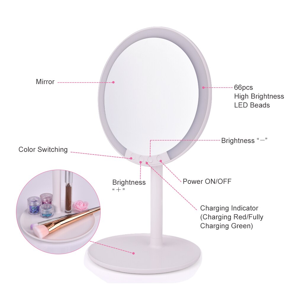 LED Makeup Mirror with 7x Magnifying Makeup Vanity