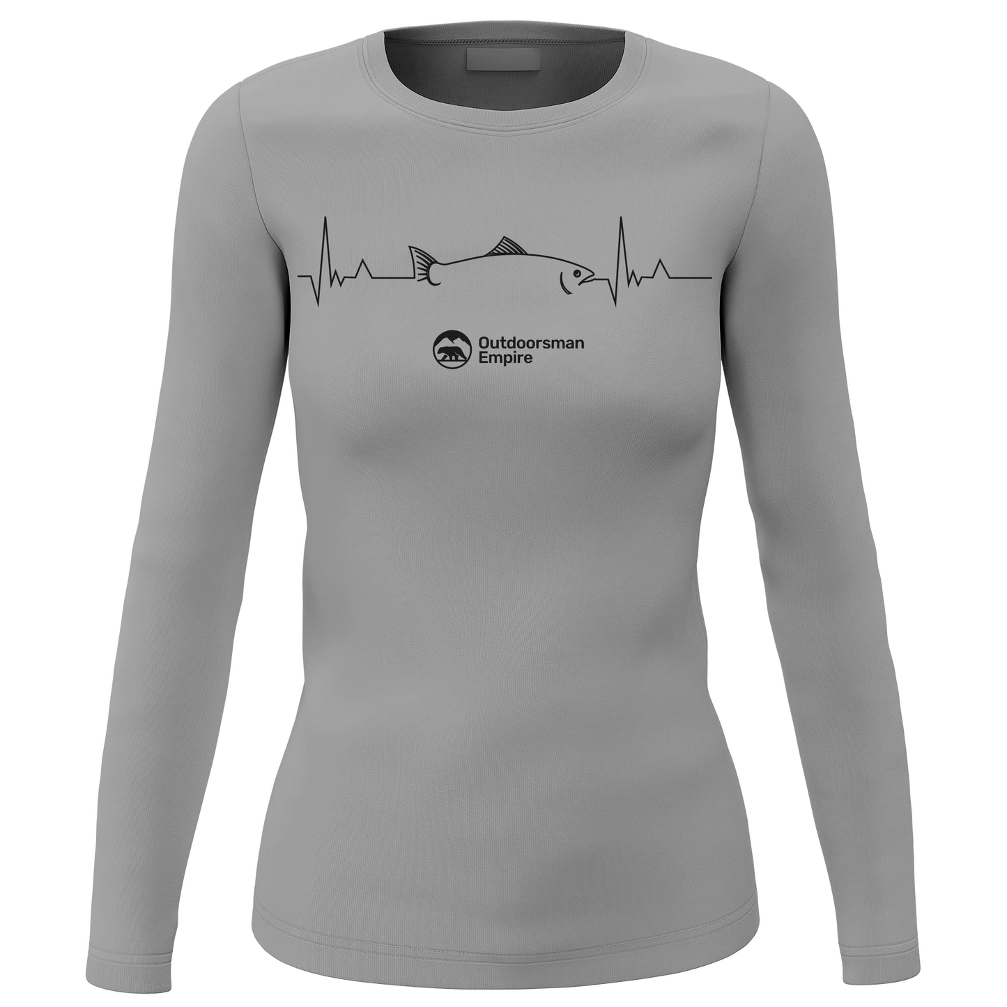 Fishing Cardiogram Women Long Sleeve Shirt